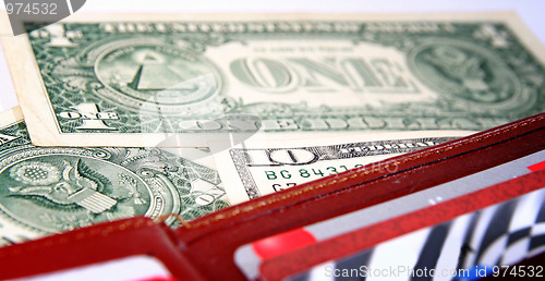 Image of Brown leather wallet