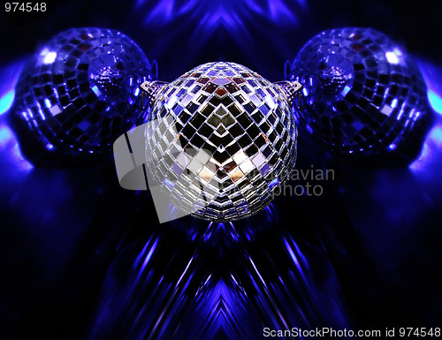 Image of Blue Disco globes