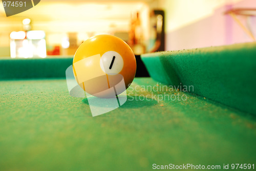 Image of billiard ball