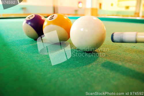 Image of billiard balls