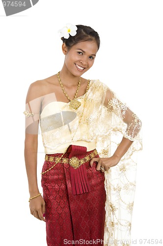 Image of thai woman in traditional clothes