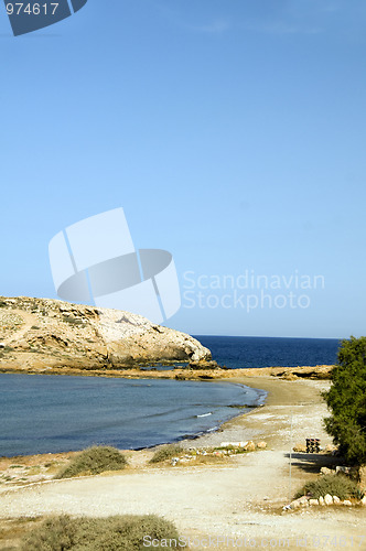 Image of koumbara beach Ios cyclades Greece