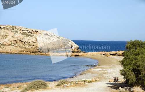 Image of koumbara beach Ios cyclades Greece