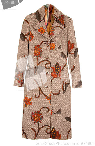 Image of Feminine brown winter coat