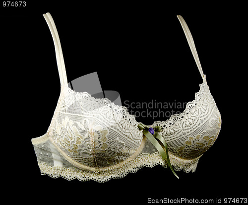Image of Bra with satin drawing