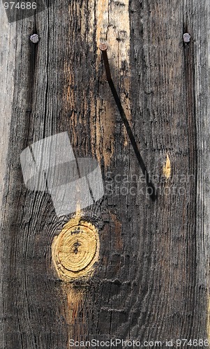 Image of Old board with knot