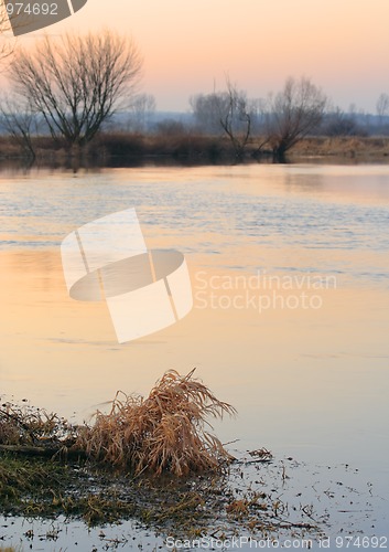 Image of Warm evening over river