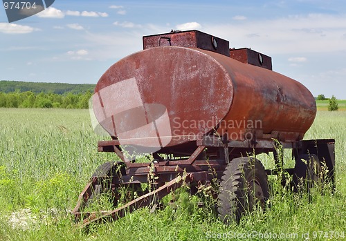 Image of Old rusty tanker