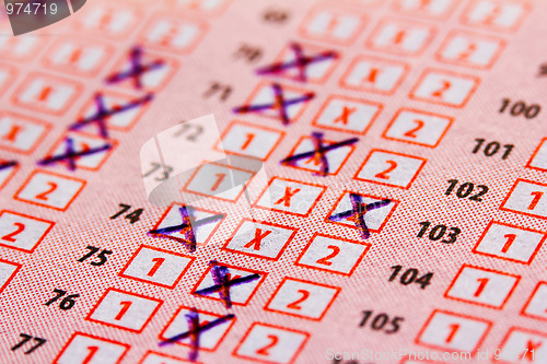 Image of Checked Betting Ticket