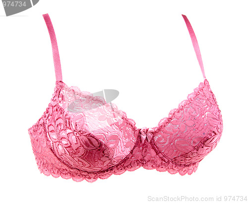 Image of Red feminine bra