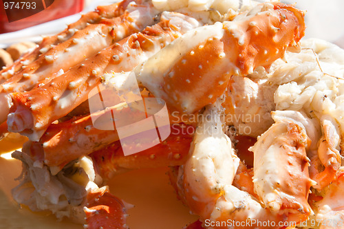 Image of Boiled paws of the crab