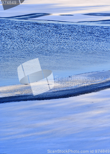 Image of Lake surface in winter