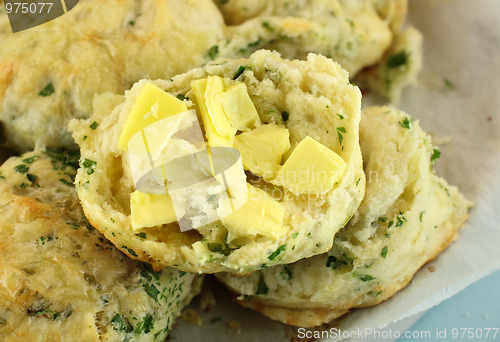Image of Buttered Spinach Scones