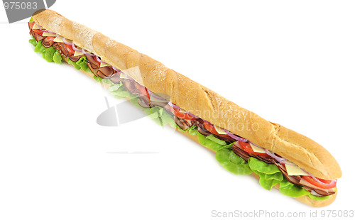 Image of Giant Ham And Salad Sub