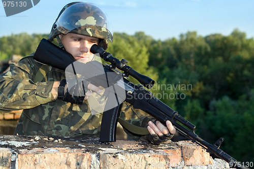 Image of Portrait of sniper