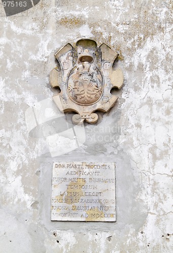 Image of Ancient architecture details on wall