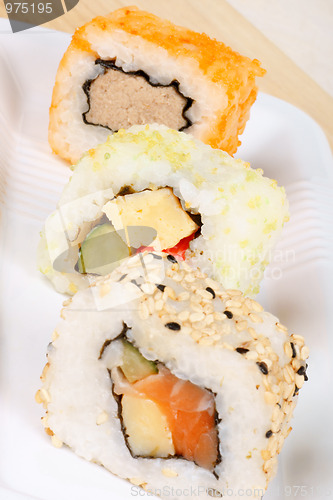 Image of Maki sushi close-up