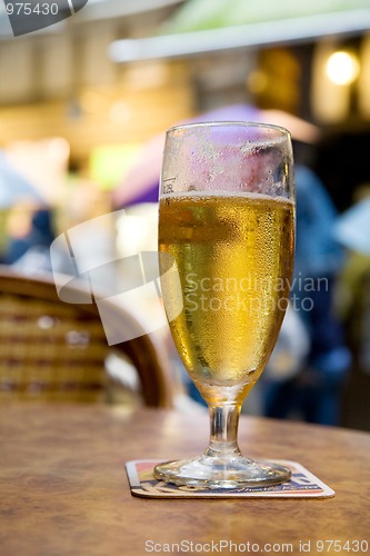 Image of Golden beer on the terrace