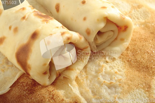 Image of Rolled-up pancakes