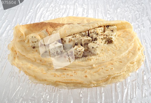 Image of Pancake with feta cheese