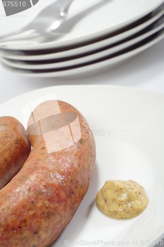 Image of Sausage with mustard