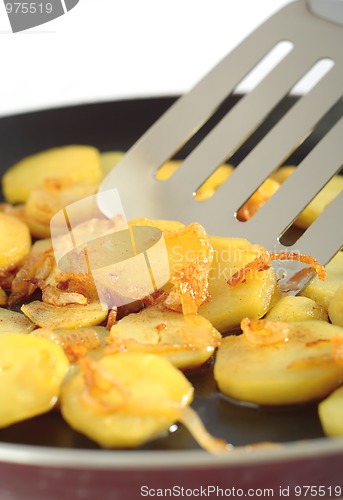 Image of Fried potatoes' slices