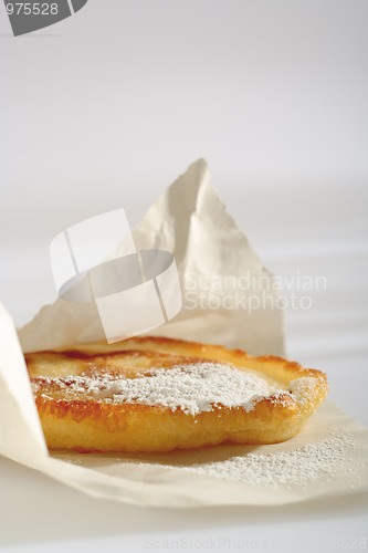 Image of Polish doughnut (racuch) wrapped in paper