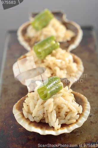 Image of Brown rice with green bean