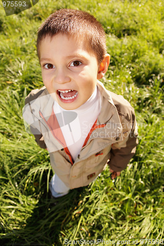 Image of Little shouting boy