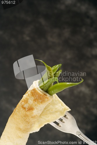 Image of Pancake on fork