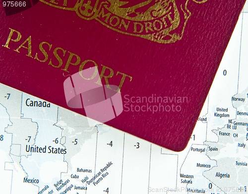 Image of Passport on Map