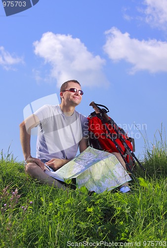 Image of Happy tourist