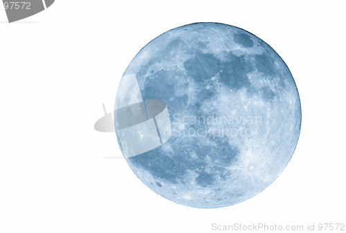 Image of 2400mm Blue Full  Moon, Isolated