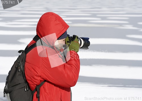 Image of Photographer in winter