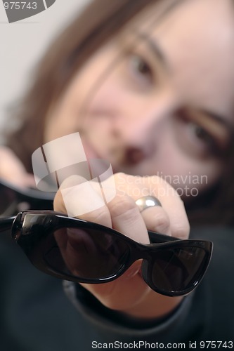 Image of Woman with sunglasses