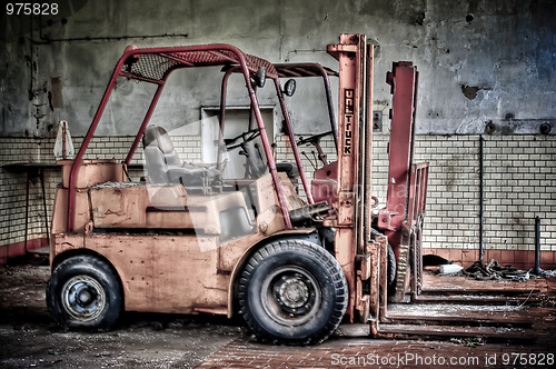 Image of Abandoned fork lifts in HDR