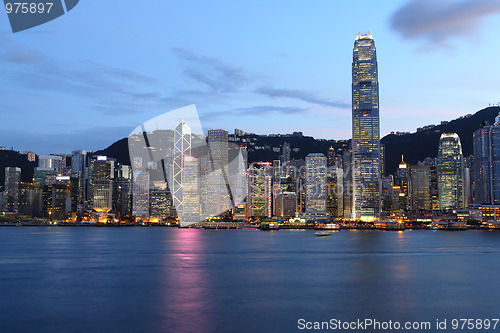 Image of Hong Kong cityscape at night