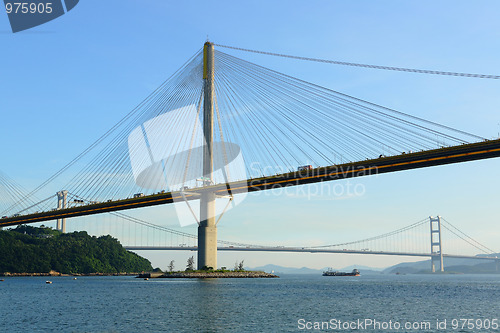 Image of Ting Kau Bridge in Hong Kong