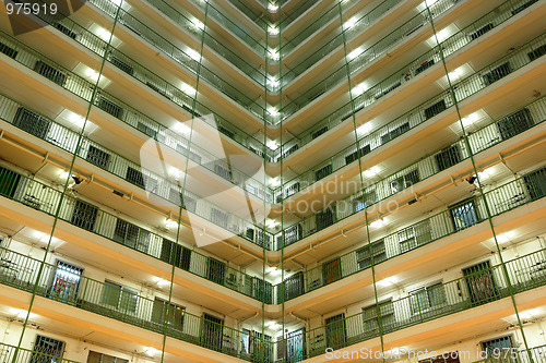 Image of Hong Kong public housing apartment block