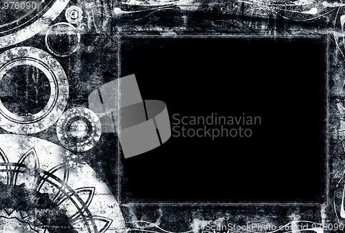 Image of Grunge border and background