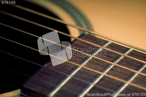 Image of An acoustic guitar