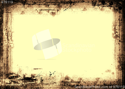 Image of Grunge border and background