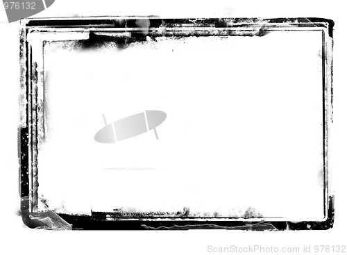 Image of Grunge border on white
