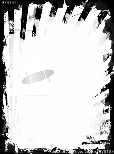 Image of Grunge border and background