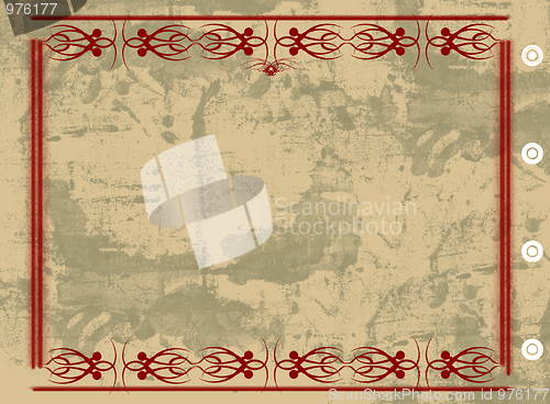 Image of Grunge border and background