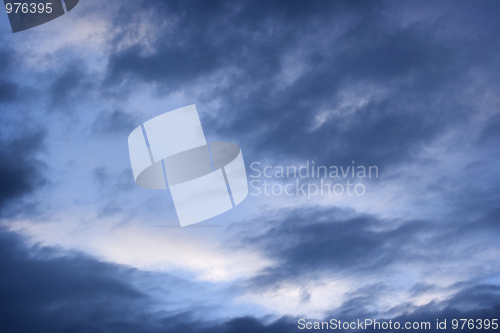 Image of Dark cloudy sky