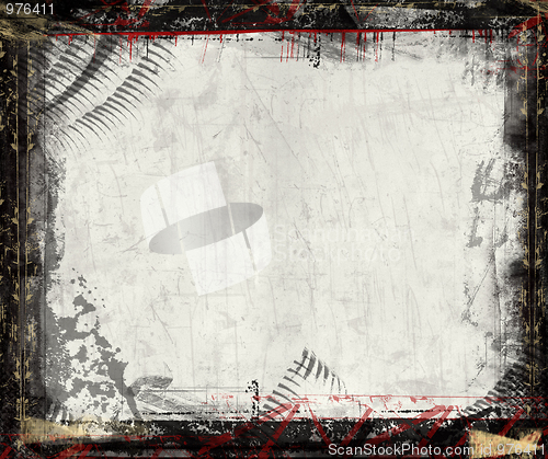 Image of Grunge border and background