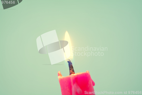 Image of Burning candle