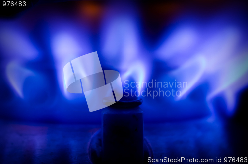 Image of Blue gas flame