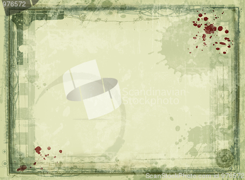 Image of Grunge border and background